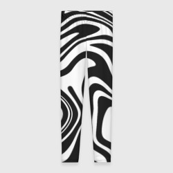 Леггинсы 3D Черно-белые полосы Black and white stripes