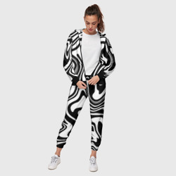 Женский костюм 3D Черно-белые полосы Black and white stripes - фото 2