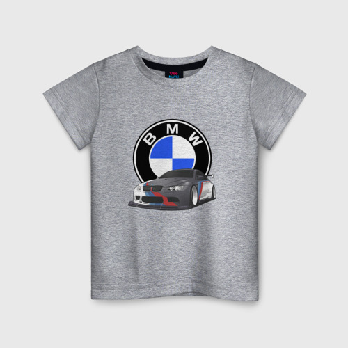 Детская футболка хлопок с принтом БМВ Е92 | BMW E92, вид спереди #2
