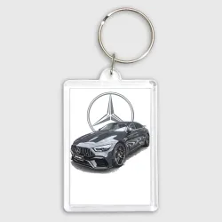 Брелок прямоугольный 35*50 Mercedes AMG motorsport