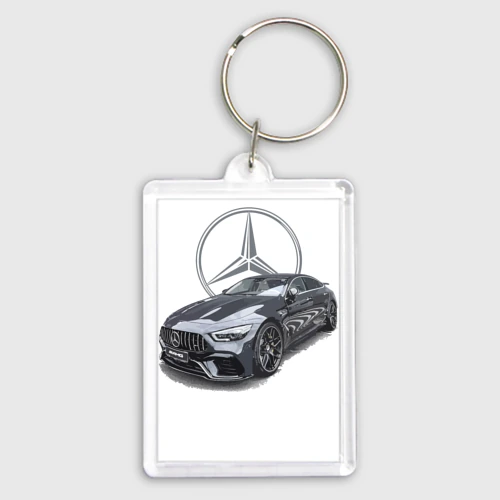 Брелок прямоугольный 35*50 Mercedes AMG motorsport