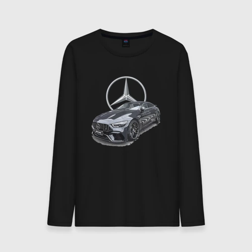 Мужской лонгслив хлопок Mercedes AMG motorsport