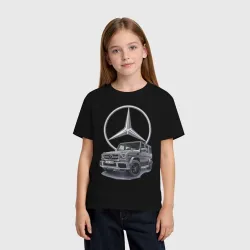 Детская футболка хлопок Mercedes Gelendwagen G63 AMG G-class G400d - фото 2