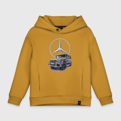 Детское худи Oversize хлопок Mercedes Gelendwagen G63 AMG G-class G400d