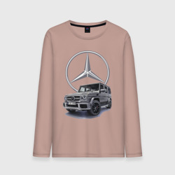 Мужской лонгслив хлопок Mercedes Gelendwagen G63 AMG G-class G400d