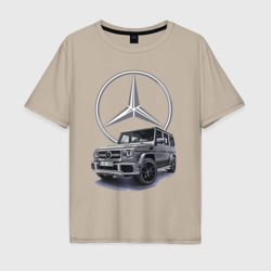 Мужская футболка хлопок Oversize Mercedes Gelendwagen G63 AMG G-class G400d