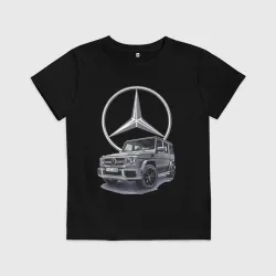 Детская футболка хлопок Mercedes Gelendwagen G63 AMG G-class G400d