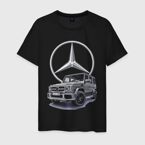 Мужская футболка хлопок Mercedes Gelendwagen G63 AMG G-class G400d Фото 01
