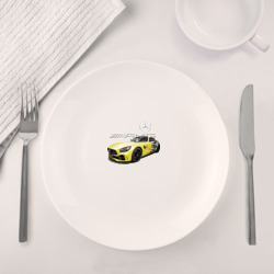 Набор: тарелка + кружка Mercedes V8 biturbo AMG Motorsport - фото 2
