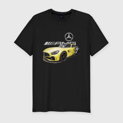 Мужская футболка хлопок Slim Mercedes V8 biturbo AMG Motorsport