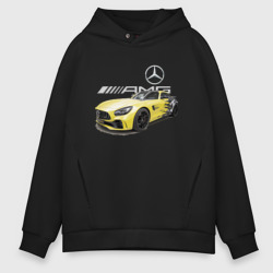 Мужское худи Oversize хлопок Mercedes V8 biturbo AMG Motorsport