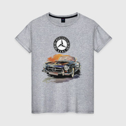 Женская футболка хлопок Mercedes-Benz retro rarity