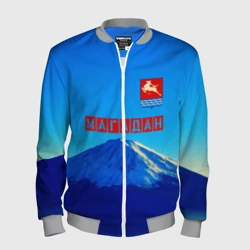 Мужской бомбер 3D Магадан герб