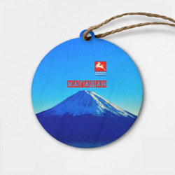 Деревянная игрушка круг Магадан герб