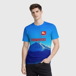 Мужская футболка 3D Магадан герб и сопка - фото 2