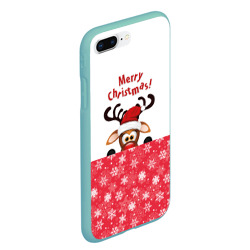 Чехол для iPhone 7Plus/8 Plus матовый Оленёнок Merry Christmas - фото 2
