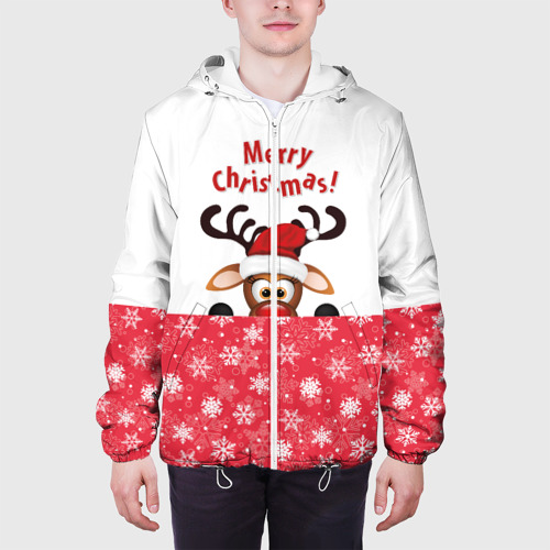 Мужская куртка 3D Оленёнок Merry Christmas - фото 4