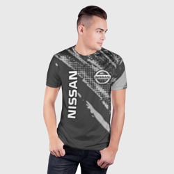 Мужская футболка 3D Slim Nissan Car Ниссан - фото 2