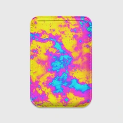 Картхолдер Magsafe магнитный Яркая абстракция космических красок