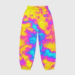 Женские джоггеры оверсайз 3D Яркая абстракция космических красок