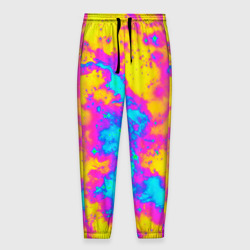 Мужские брюки 3D Яркая абстракция космических красок