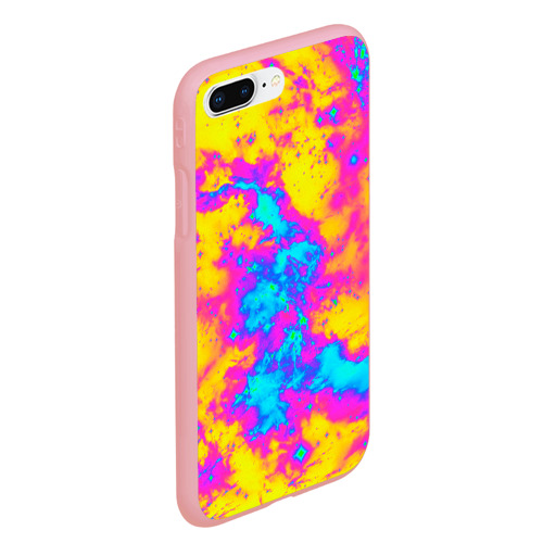 Чехол для iPhone 7Plus/8 Plus матовый Яркая абстракция космических красок, цвет баблгам - фото 3