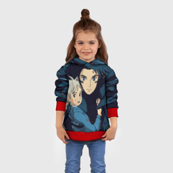 Детская толстовка 3D Ходячий замок Софи и Хаул летят - фото 2