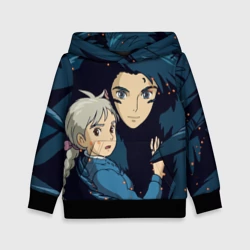 Детская толстовка 3D Ходячий замок Софи и Хаул летят