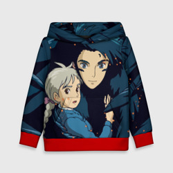 Детская толстовка 3D Ходячий замок Софи и Хаул летят