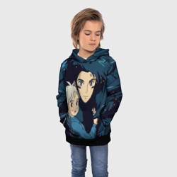 Детская толстовка 3D Ходячий замок Софи и Хаул летят - фото 2
