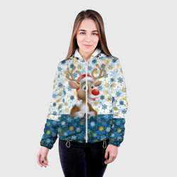 Женская куртка 3D Весёлый Оленёнок - фото 2