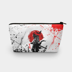 Косметичка 3D Ghost of Tsushima: самурай на фоне красного солнца