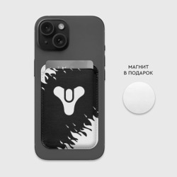 Картхолдер Magsafe магнитный Destiny 2 logo white fire - фото 2