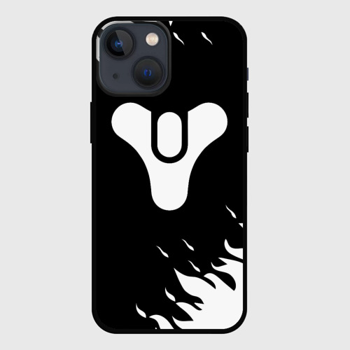 Чехол для iPhone 13 mini Destiny 2 logo white fire