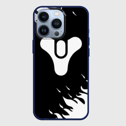 Чехол для iPhone 13 Pro Destiny 2 logo white fire
