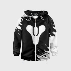 Детская ветровка 3D Destiny 2 logo white fire