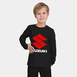 Детская пижама с лонгсливом хлопок Suzuki Сузуки лого надпись - фото 2