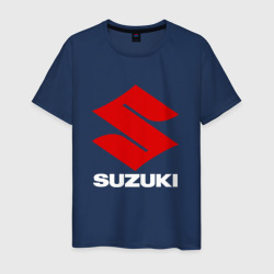 Мужская футболка хлопок Suzuki Сузуки лого надпись