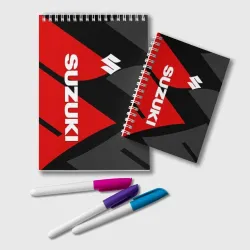 Блокнот Suzuki Сузуки red logo