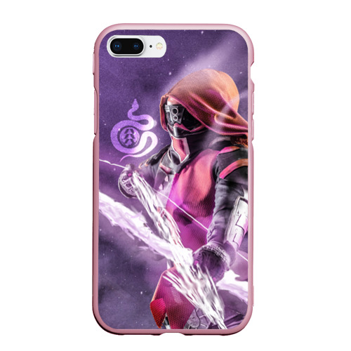 Чехол для iPhone 7Plus/8 Plus матовый Destiny 2 hunter logo, цвет розовый