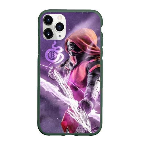 Чехол для iPhone 11 Pro матовый Destiny 2 hunter logo, цвет темно-зеленый