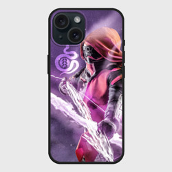 Чехол силиконовый для Apple iPhone 15 матовый Destiny 2 hunter logo