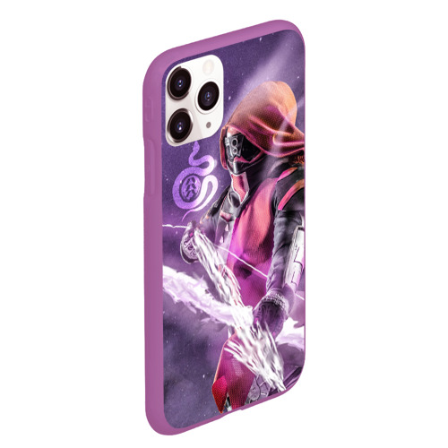 Чехол для iPhone 11 Pro Max матовый Destiny 2 hunter logo, цвет фиолетовый - фото 3