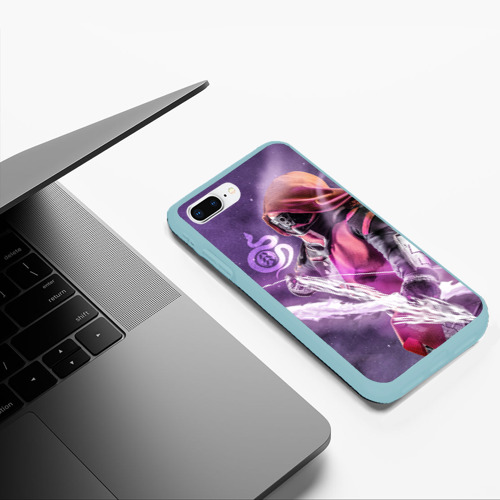 Чехол для iPhone 7Plus/8 Plus матовый Destiny 2 hunter logo, цвет мятный - фото 5