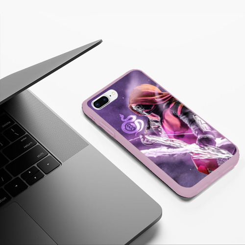 Чехол для iPhone 7Plus/8 Plus матовый Destiny 2 hunter logo, цвет розовый - фото 5