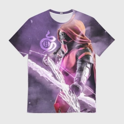 Мужская футболка 3D Destiny 2 hunter logo