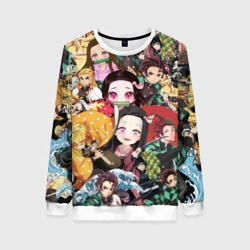 Женский свитшот 3D Клинок рассекающий стикербомбинг