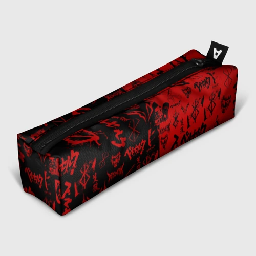 Пенал школьный 3D Berserk black red Берсерк паттерн