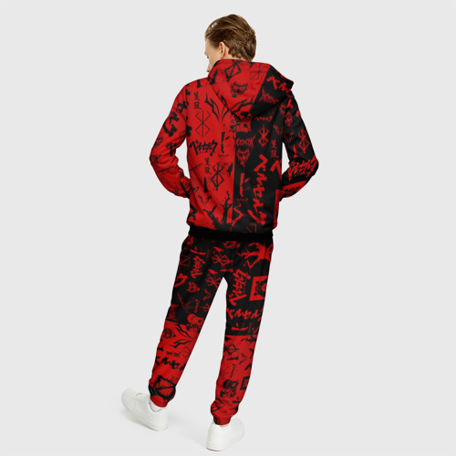 Мужской костюм 3D Berserk black red Берсерк паттерн, цвет черный - фото 4