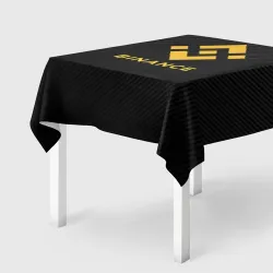 Скатерть 3D Бинанс лого carbon Binance logo